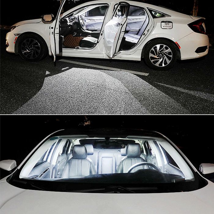 Нови LED крушки-Супер силни лед светлини-интериор-номер- C5W/C10W