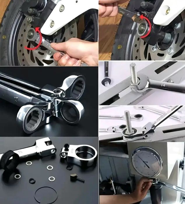 Комплект 16БР регулируеми гайчни ключове за ремонт