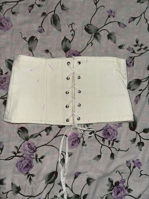 Корсет из плотного джинса