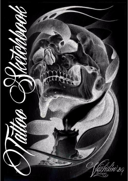 tattoo sketchbook by Vezhdin BG, скицник за татуировки.