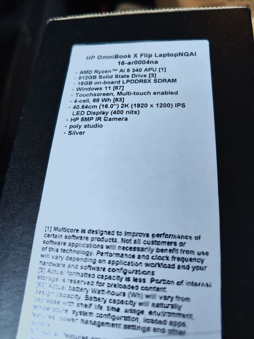 Black Friday, HP Omnibook Flip 16 inch AI, 2 in 1