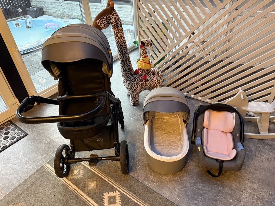 Carucior 2 in 1 Oslo+ Normandic Dream Skiddou Gri, cadou tarc copii