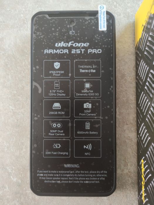 Vând/schimb Ulefone Armor 25T Pro, 8/256GB, Cameră Termică, 6500mah, garanție.