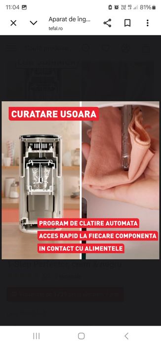 Tefal Dolci aparat de inghetata