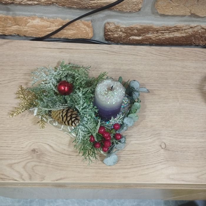 Новогодние свечи подсвечники