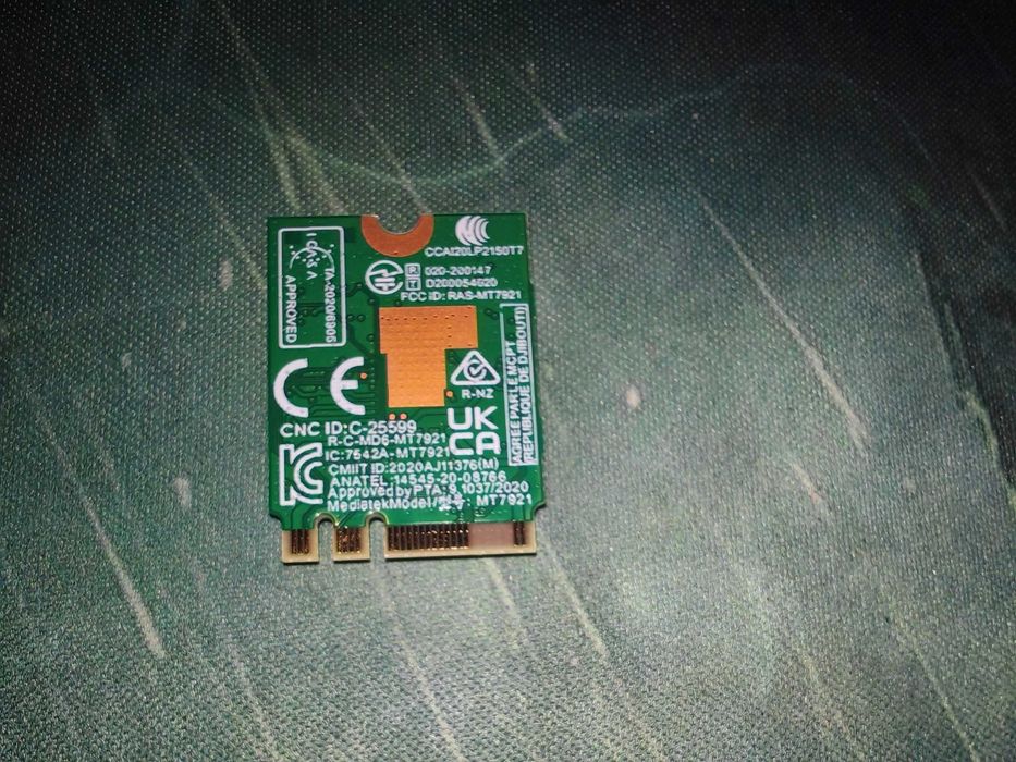 MediaTek MT7921 Wireless M2 - Placa wifi 6 & bluetooth pentru laptop
