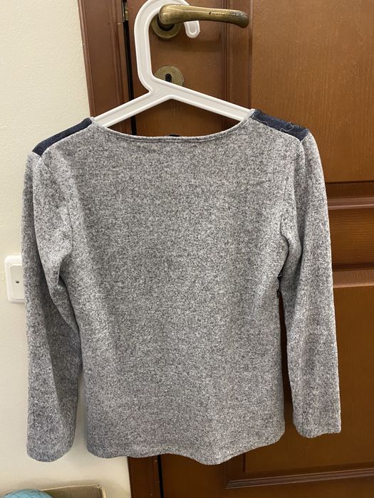 Блуза с дълъг ръкав сива BALMAIN