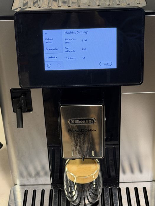 Кафемашина кафе автомат delonghi PrimaDonna SOUL с гаранция