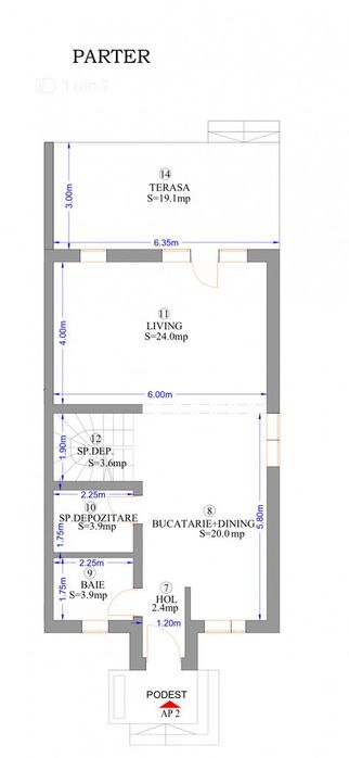 Duplex modern cu 4 camere | 111 mp utili | Dressing | Mosnita