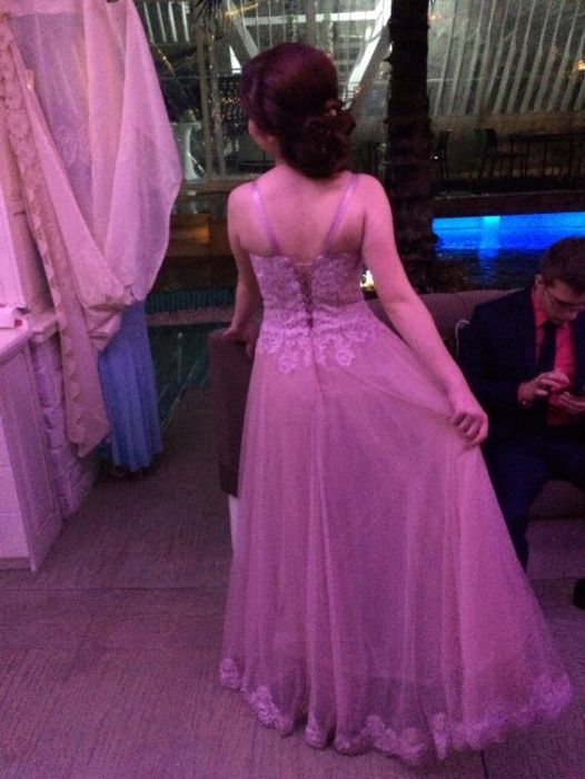 Бална рокля, цвят: пепел от рози