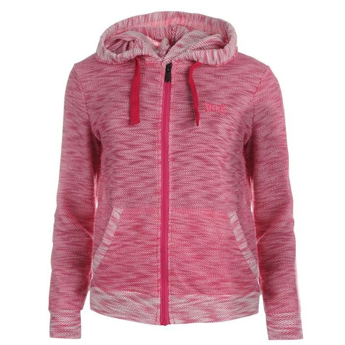 Спортна дамска блуза с дълъг ръкав с щампа"Lee Cooper"в розово,лилаво