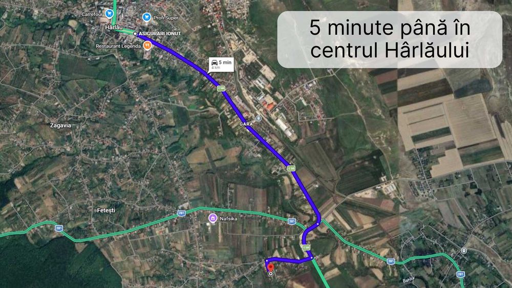 OCAZIE teren PERFECT PLAN – 1.800 mp, acces 2 drumuri lângă E58