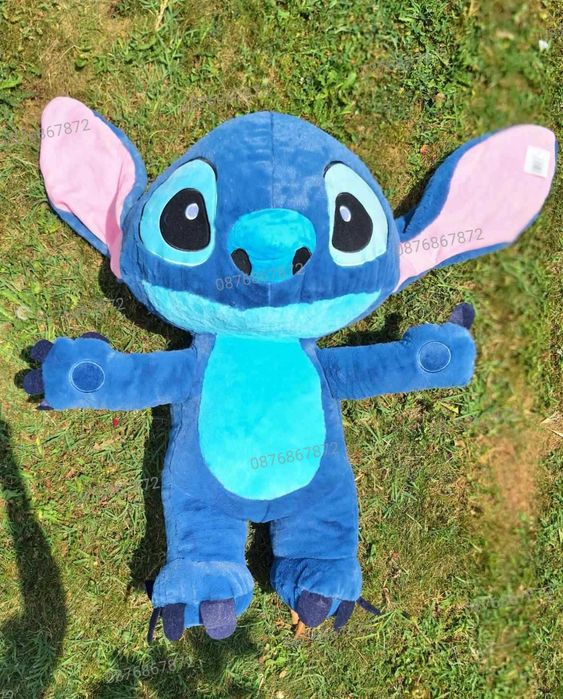 Голям плюшен СТИЧ , голяма плюшена играчка Лило и Стич Подарък 100 см