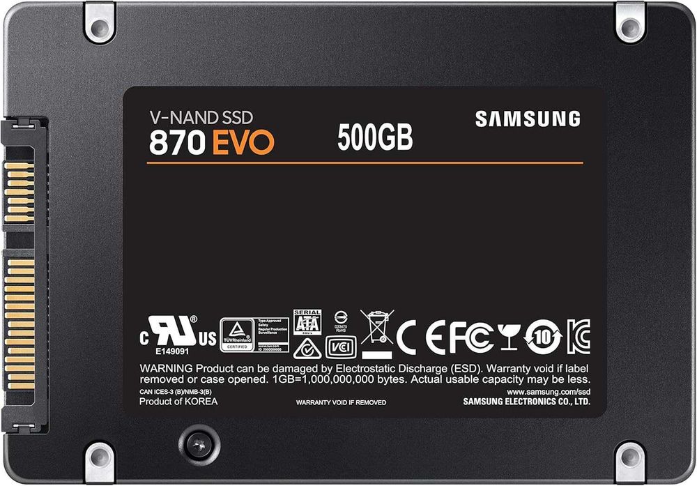 Samsung 870 EVO 500GB 2.5 inch SATA Internal SSD! Новый запечатанный!