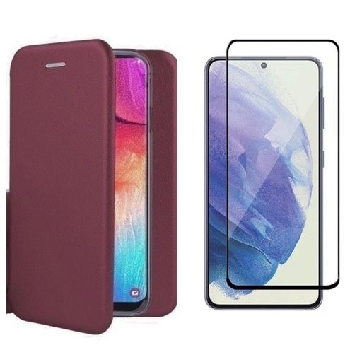 Samsung A51/A52/A53/A54/A55/A56 Flip Case Sintetic Type + Folie Sticla