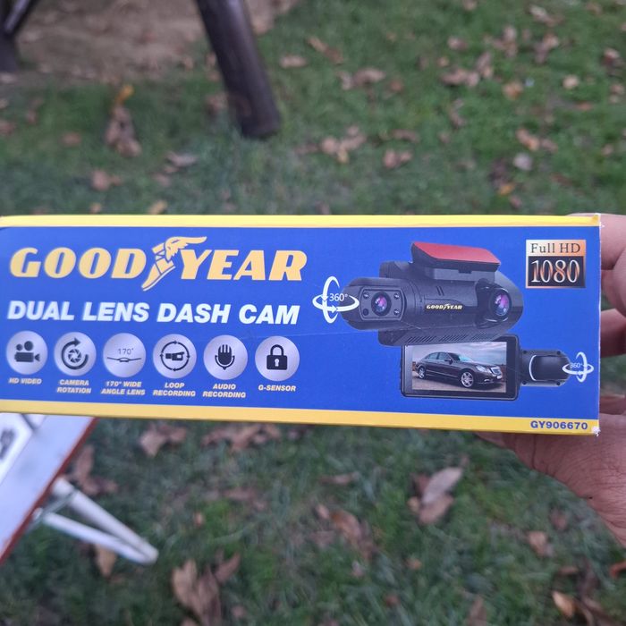 Cameră auto Good Year Dual Lens 360, card inclus, nouă,  Belgia