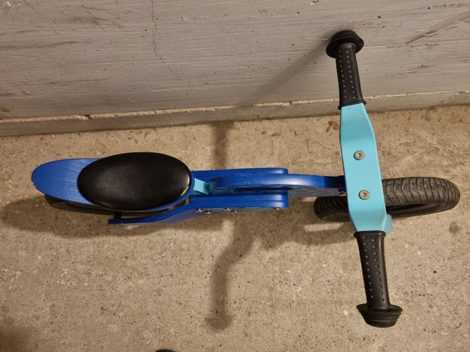 Bicicleta de lemn fara pedale Enduro Blue