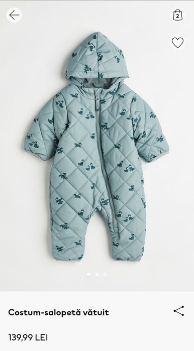 Salopeta / Combinezon iarna bebe H&M - 68
