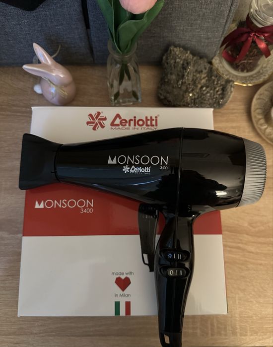 Ceriotti Monsoon 3400 Бутиков черен сешоар НОВ в гаранция