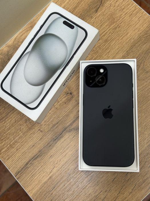 iPhone 15 5G 256gb 3J/A black в чётком сост.без ремонта и минуса!