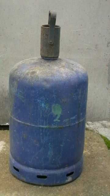 Butelie de aragaz fără guler, plină