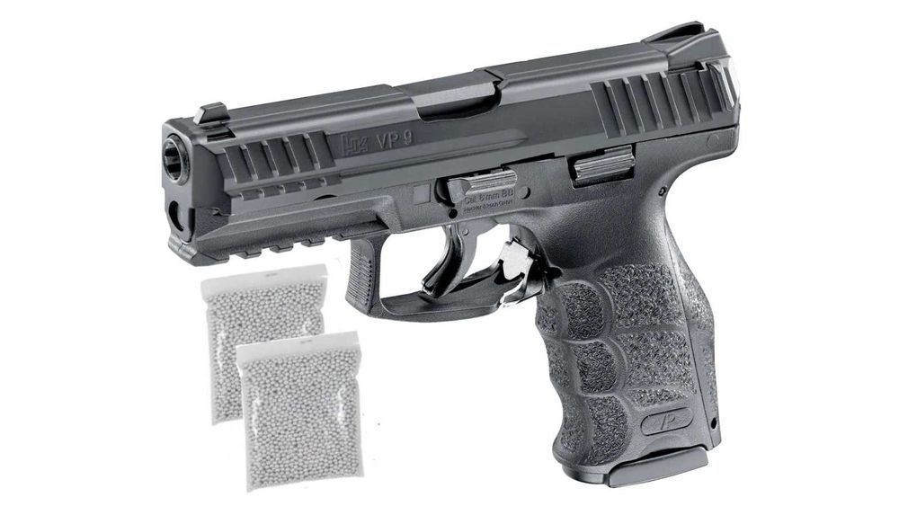 Pistol airsoft Heckler & Koch VP9 Spring + 1000 Bile