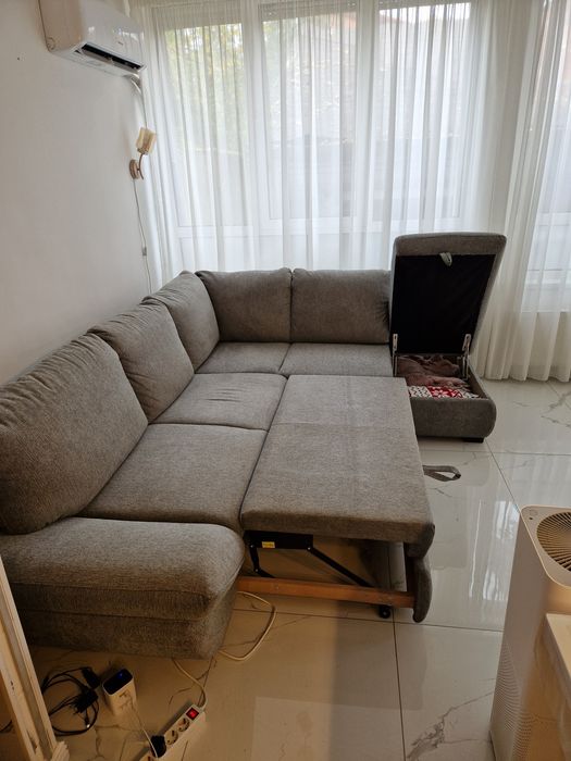 Colțar extensibil cu lada depozitare
