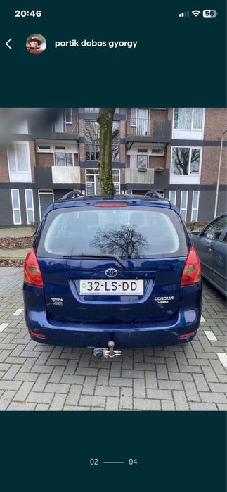 Toyota Corola verso cu numere de olanda