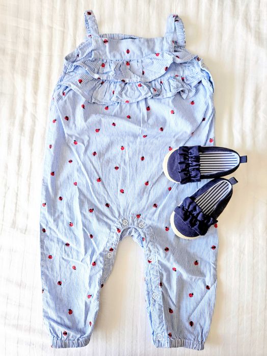 Лот летни дрешки за момиче, размер 74-80 (6м-12м) на НМ, Zara Mini, Mamas&Papas и др.