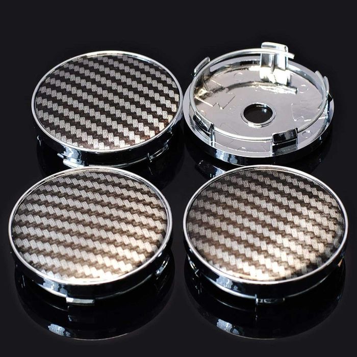 Капачки за Джанти 60/57мм 4 БР/К-Т - Карбон-16346