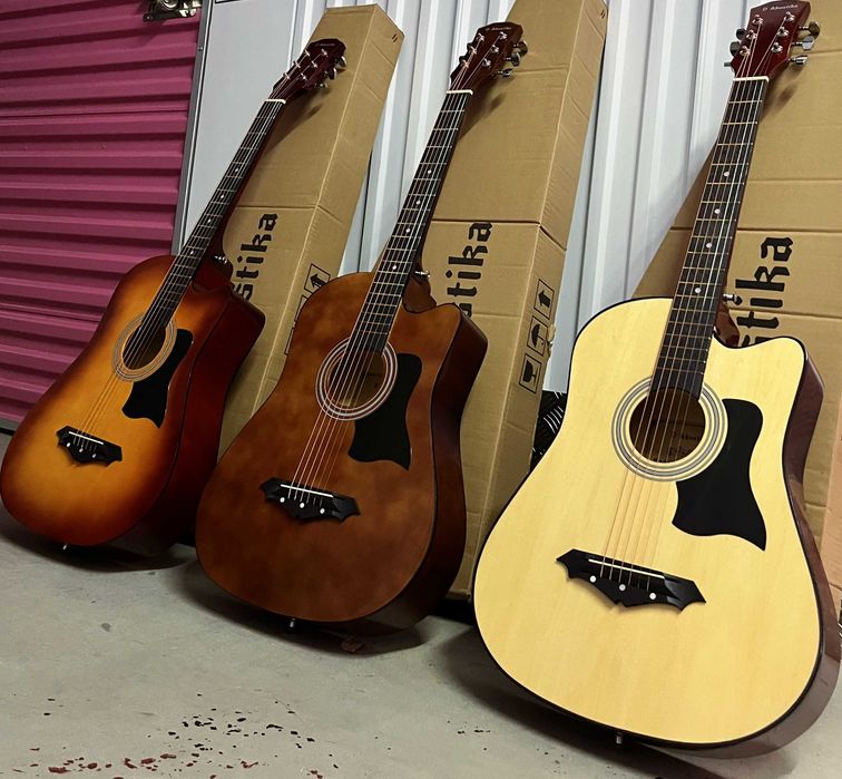 Chitara acustica simpla 38" Incepatori, Copii >10 ani, 6 corzi metal