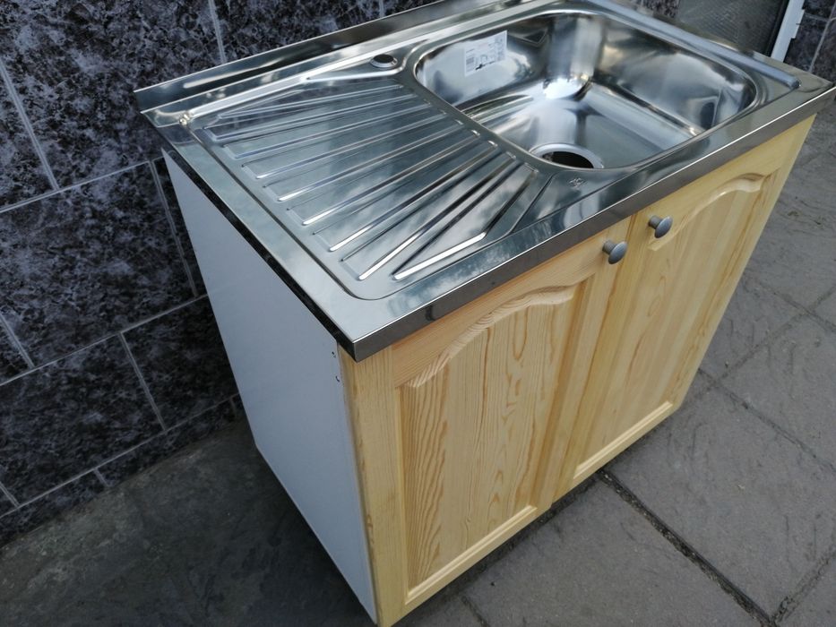 Кухненски шкаф с мивка бордова 80 /50