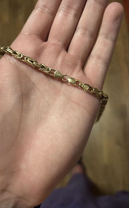 Lant de aur 14k Bizantin 60cm