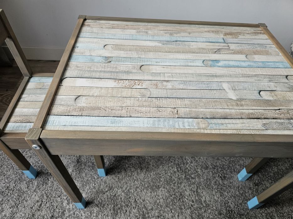 IKEA set copii masuta 2 scaune lemn