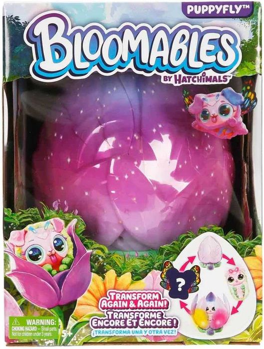 Интерактивна играчка изненада в яйце Hatchimals Bloomables Puppyfly