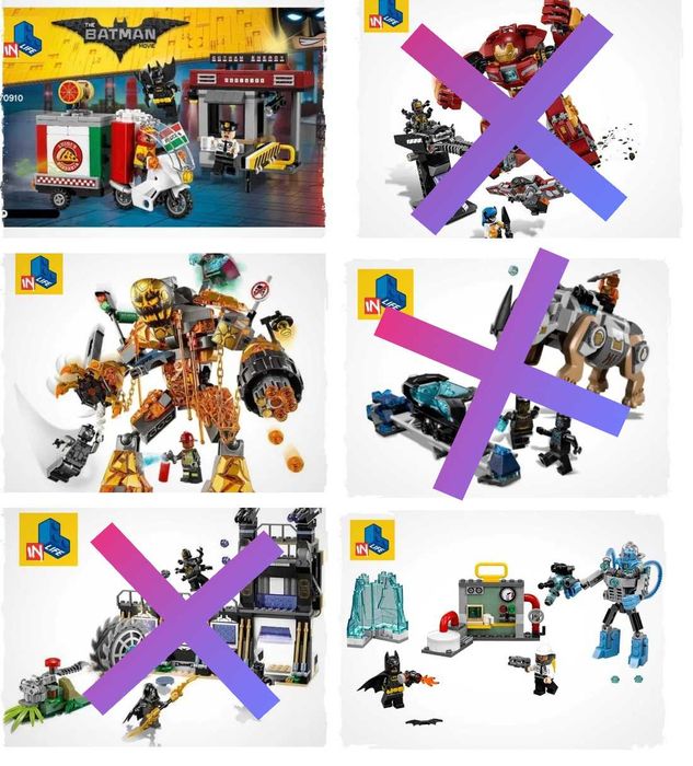 NOU SET TIP brand L marvel avangers Super Heroes batman molten spider