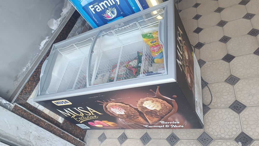 Витринний холодильник, морозилниклар дукон учун