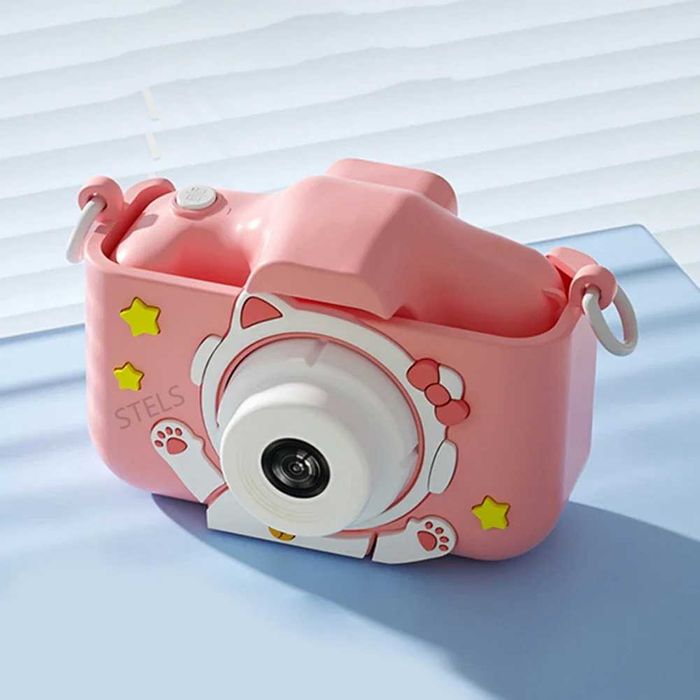 Детски фотоапарат STELS X300 + 16GB карта, Селфи, Full HD, Игри