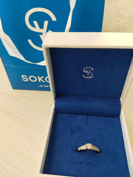 Продам Кольцо от Соколов,красное золото ,бриллианты Якутии