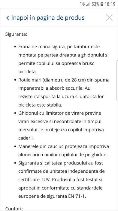 Bicicleta copii kinderkraft