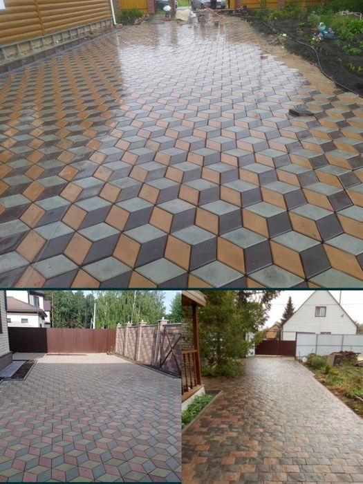 Укладка брусчатки