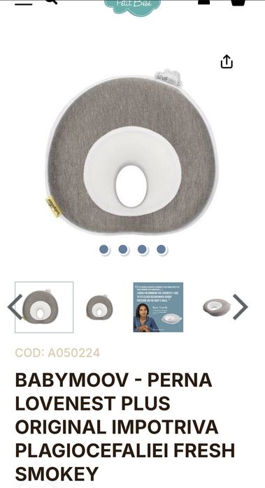 Perna antiplagiocefalie Babymoov