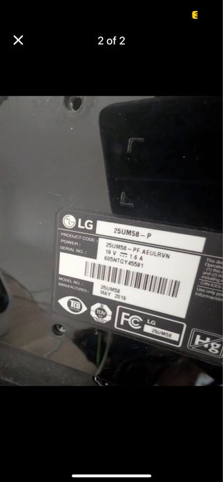 Monitor LG Ultrawide 25’’