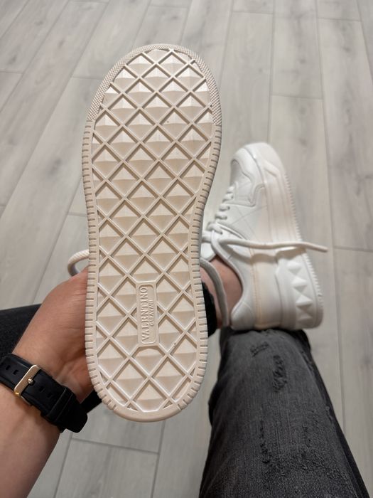 Adidasi Barbati VLTN One Stud Full Alb!