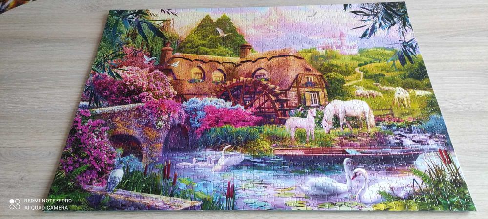 Намалявам на 20 лв. много красиви наредени и залепени пъзели!