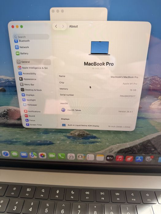 Macbook Pro M1 16” 16GB RAM 500 SSD 96% baterie