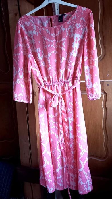 Rochie roz floral H&M