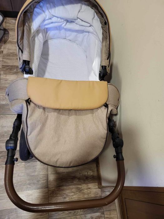Бебешка количка Buba Estilo 920, 3 в 1, Бежова