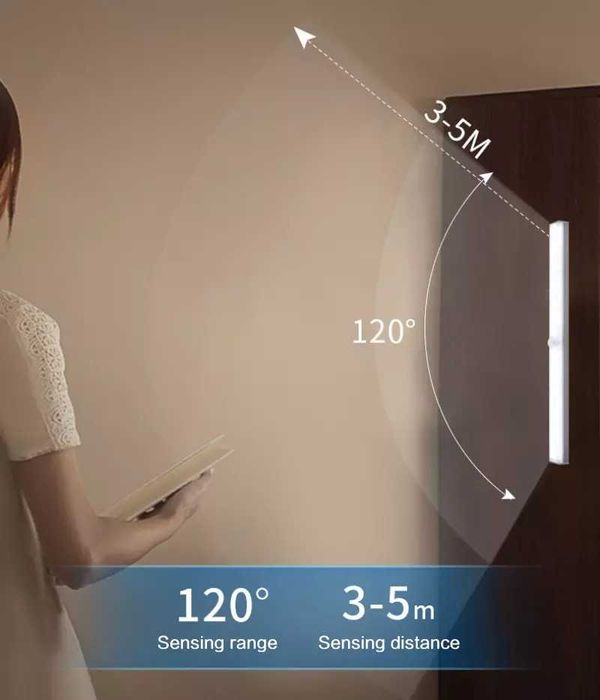 Led USB Безжична Сензорна Лампа за Гардероб кухня осетление лед