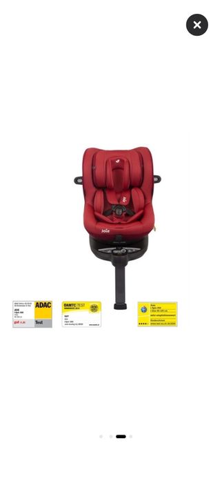 Scaun auto Joie i-Spin 360° Merlot - testat ADAC